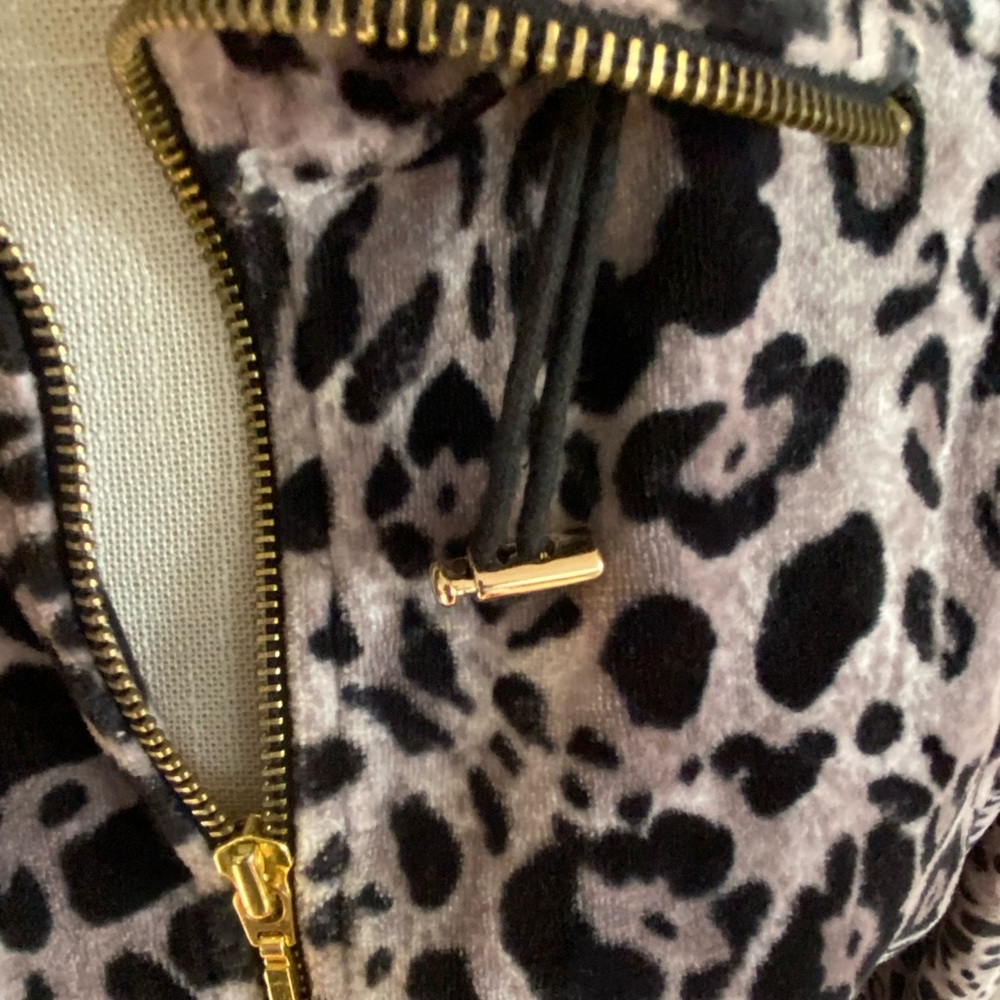 Jones NY Sport Women's Animal Print (Leopard) 100% Cotton Zip Jacket Size Medium - Picture 12 of 16